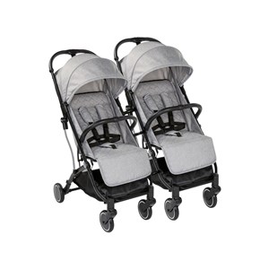 Chicco Trolley Me İkiz Bebek Arabası Light Grey