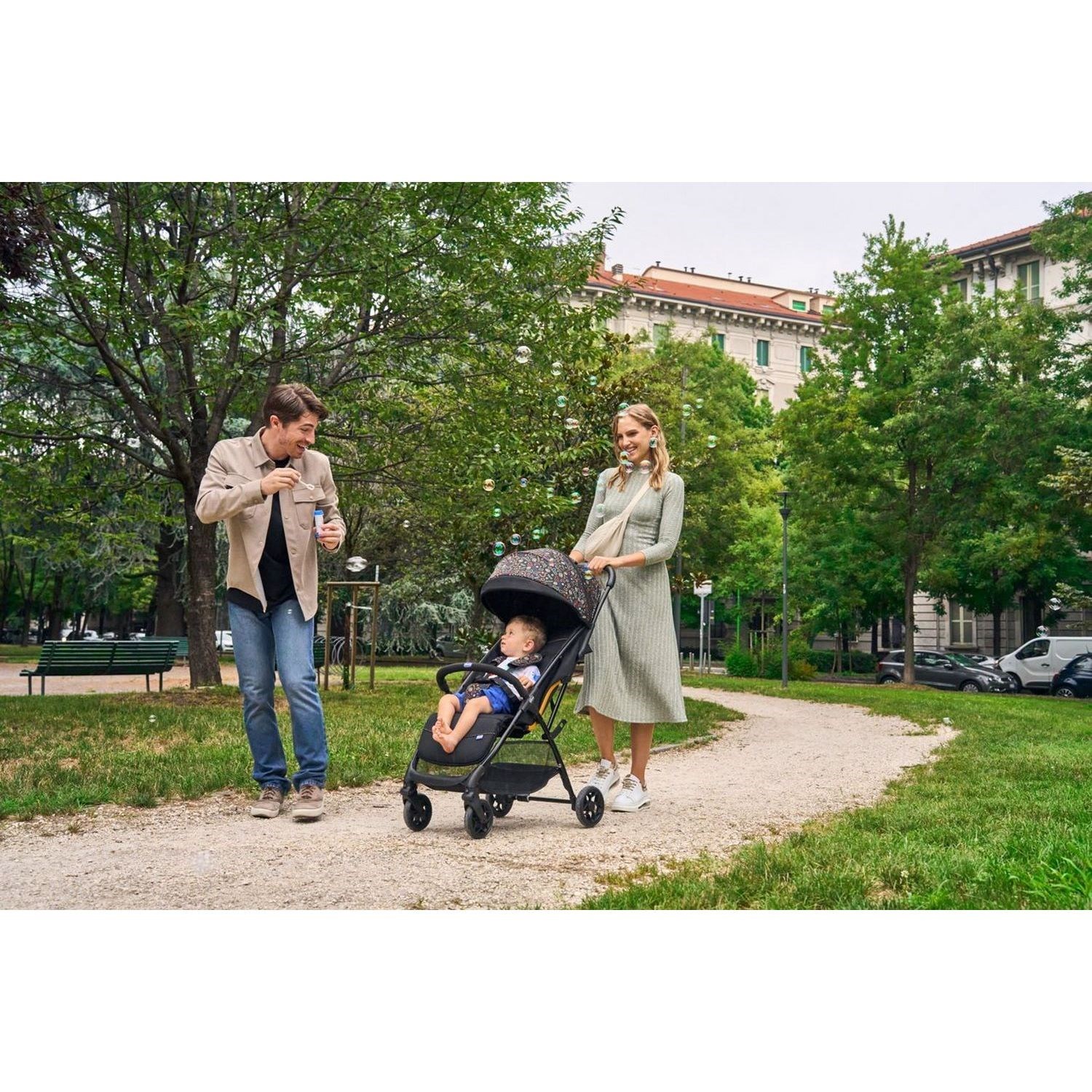 Chicco Glee İkiz Bebek Arabası Joking Beige