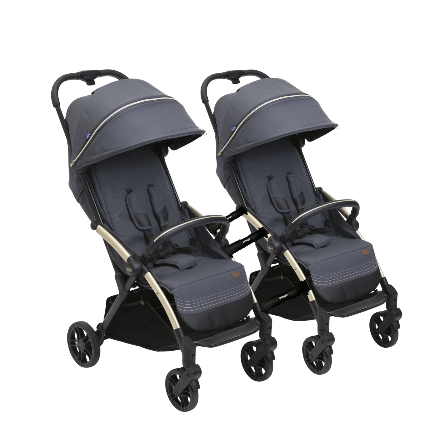 Chicco Goody XPlus İkiz Bebek Arabası Dark Shadow