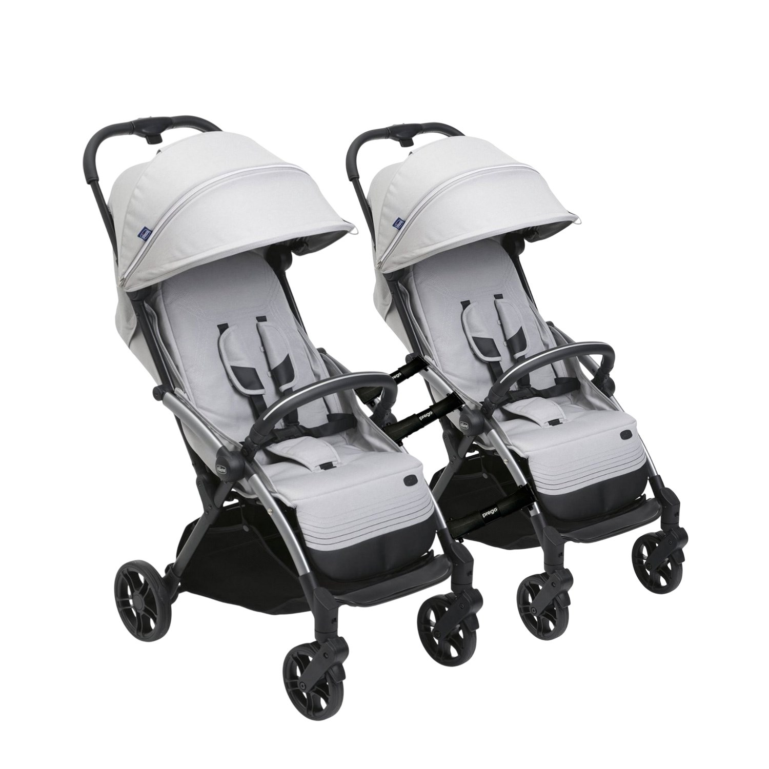 Chicco Goody XPlus İkiz Bebek Arabası Pearl Grey