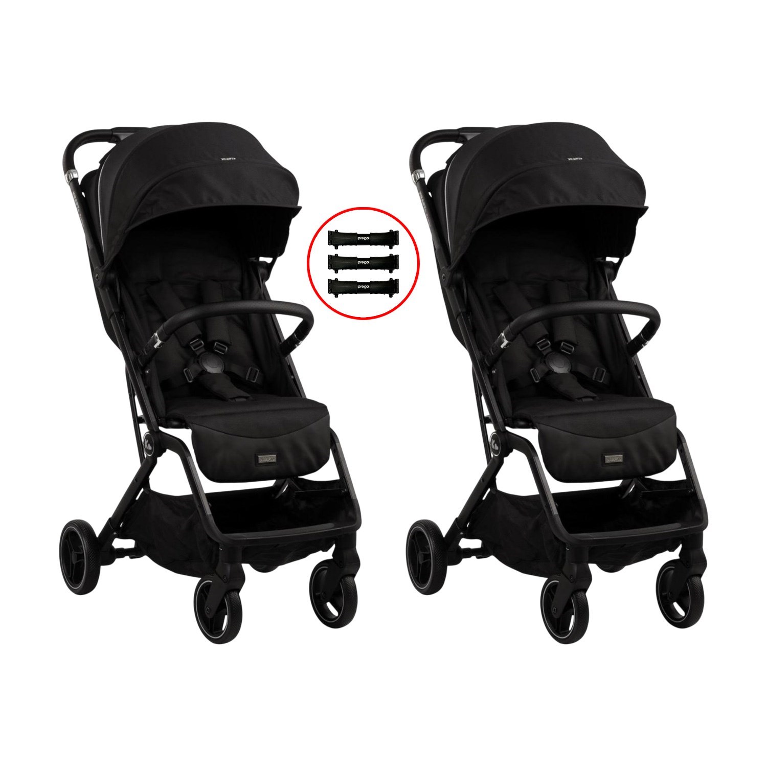 Kraft Boston İkiz Bebek Arabası Black