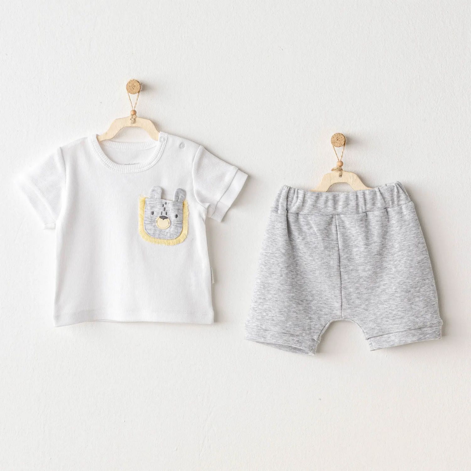 Andywawa Little King 2'li Bebek Takımı AC25812 Gri