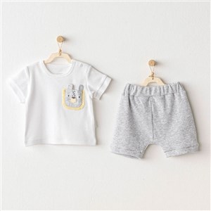 Andywawa Little King 2'li Bebek Takımı AC25812 Gri