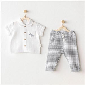 Andywawa Little King 2'li Bebek Takımı AC25813 Gri