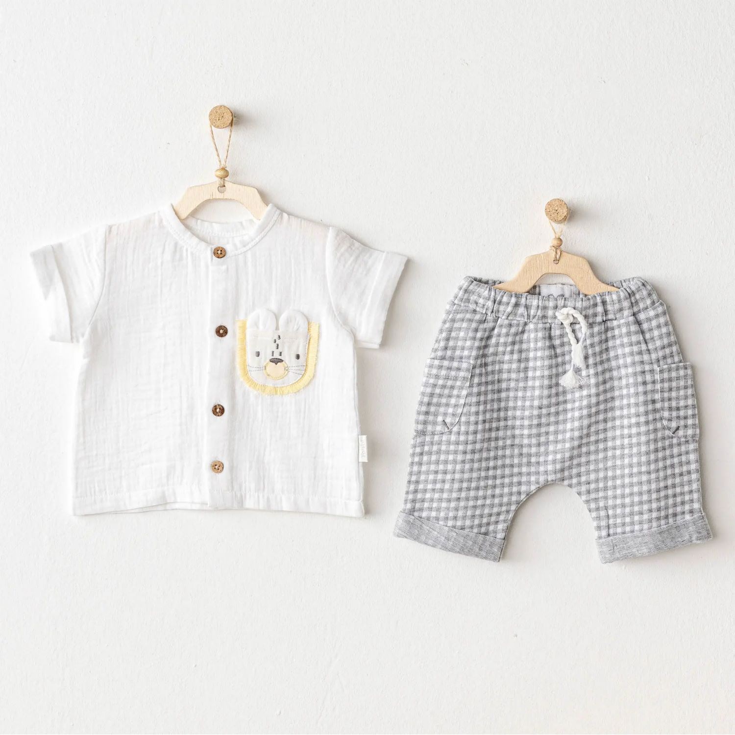 Andywawa Little King 2'li Bebek Takımı AC25814 Gri