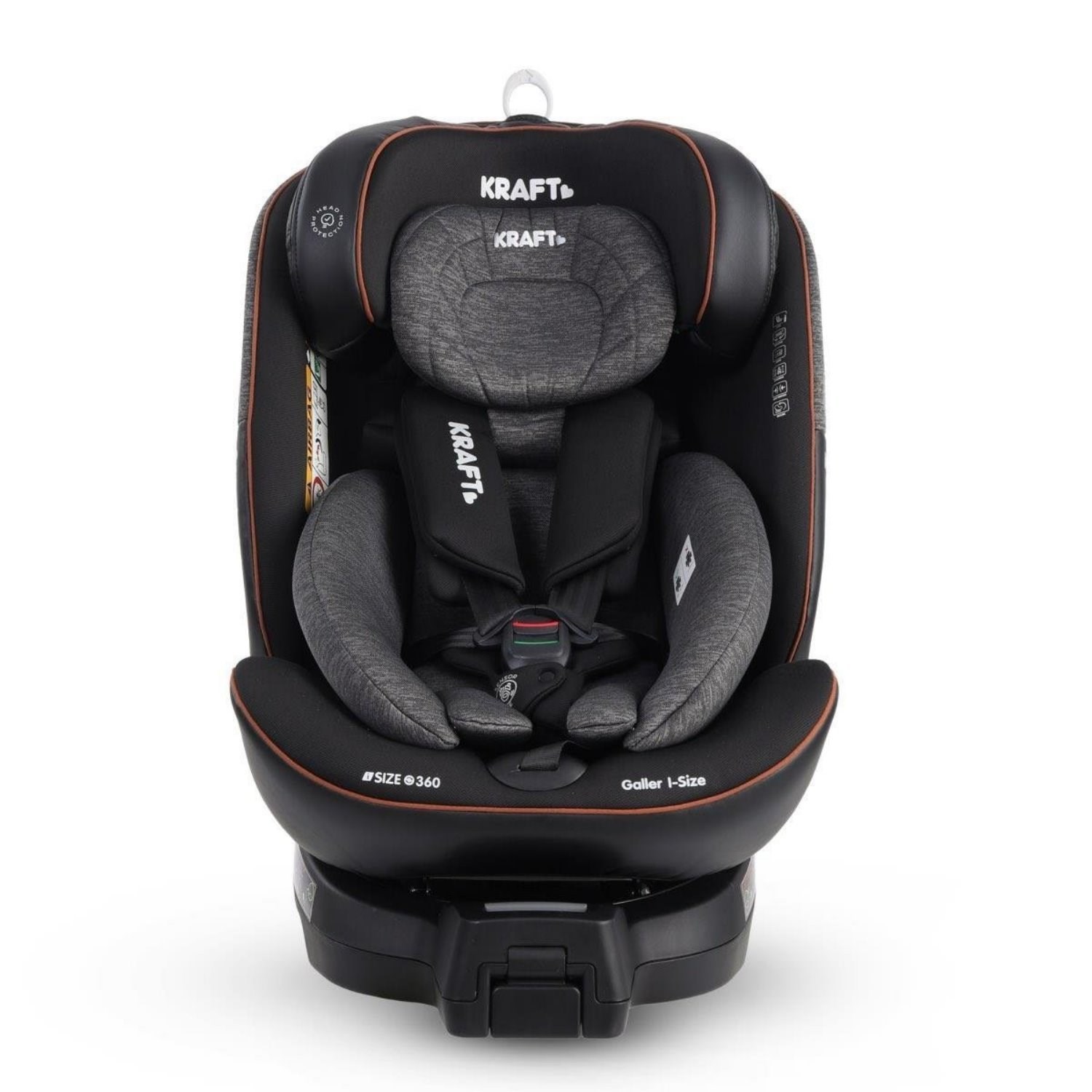 Kraft Galler I-Size 0-36 Kg Oto Koltuğu Black Light Grey
