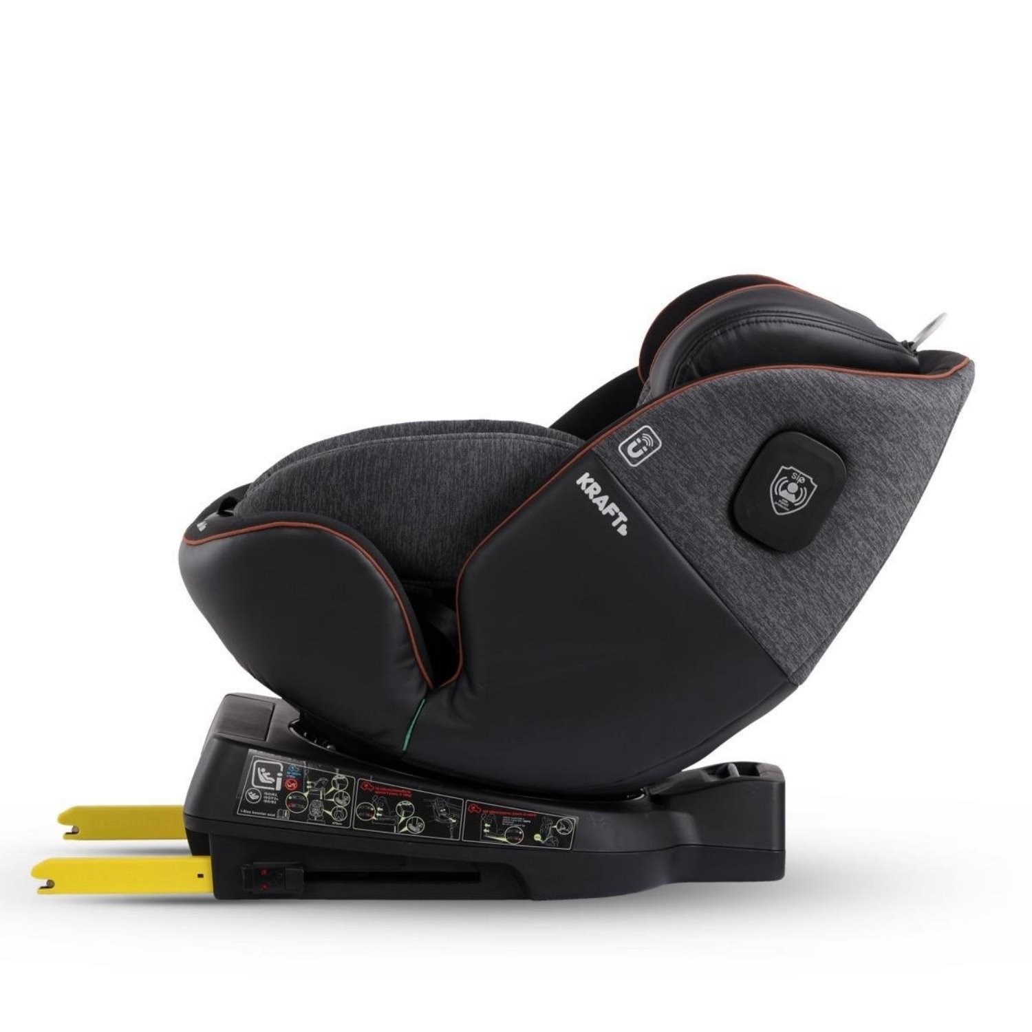 Kraft Galler I-Size 0-36 Kg Oto Koltuğu Black Light Grey