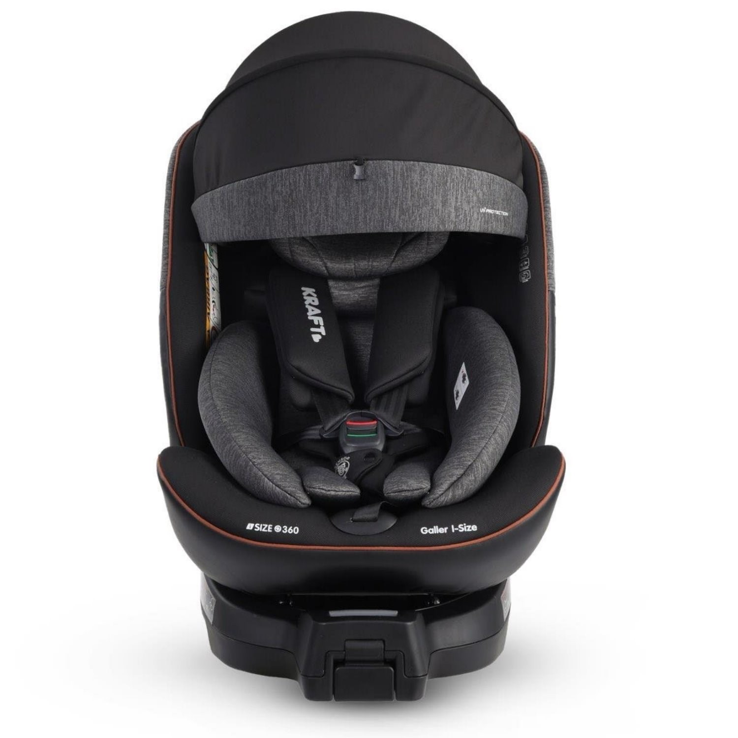 Kraft Galler I-Size 0-36 Kg Oto Koltuğu Black Light Grey