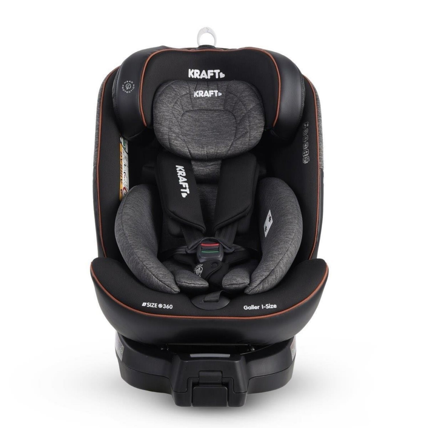 Kraft Galler I-Size 0-36 Kg Oto Koltuğu Black Light Grey