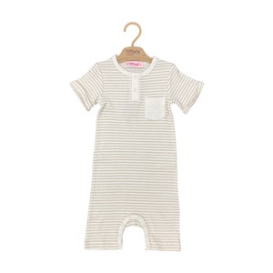 Tiffany Baby Organik Theme Yarım Kol Paçalı Rompy 88008 Bej