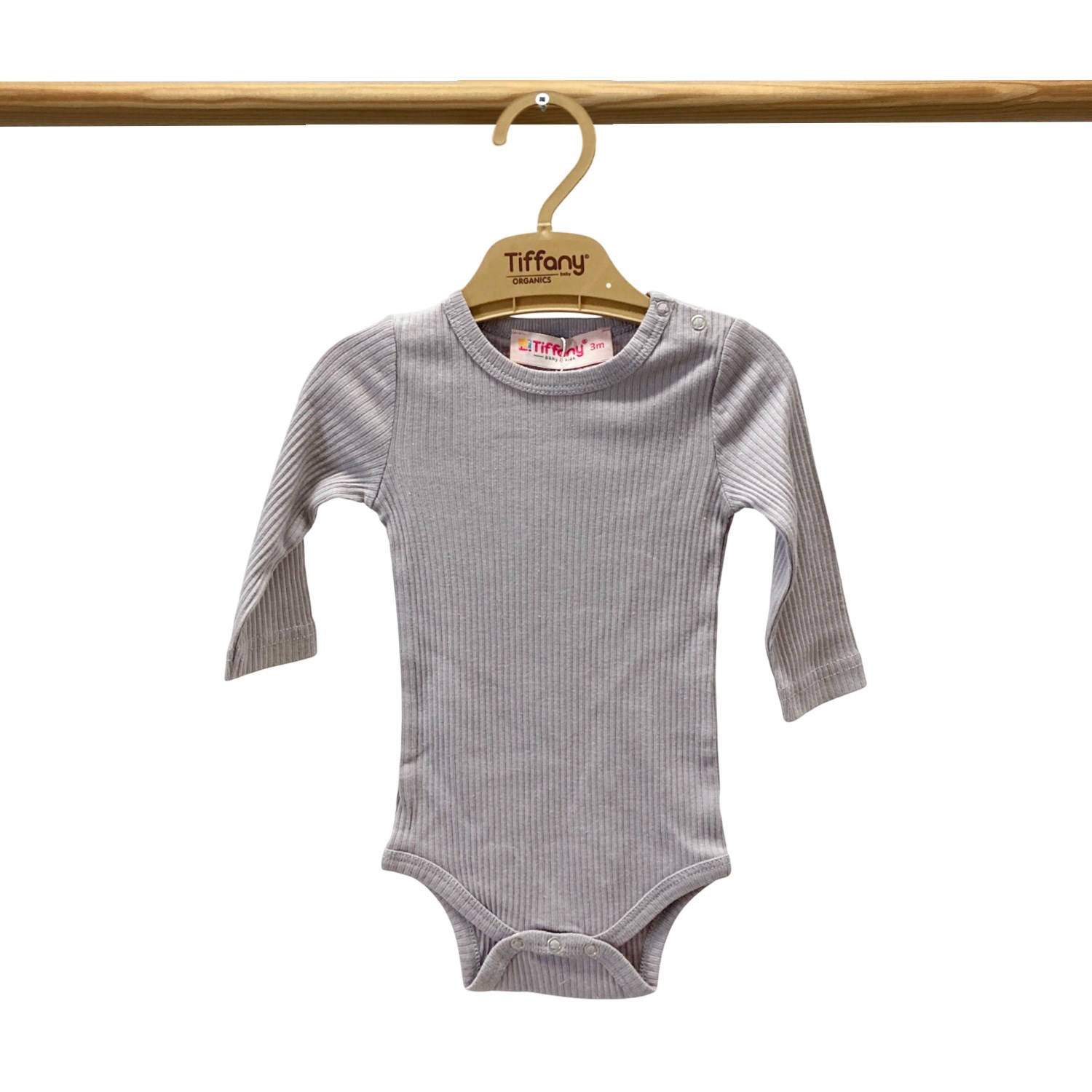 Tiffany Baby Organik Theme Uzun Kol Çıtçıtlı Body 88011 Lila
