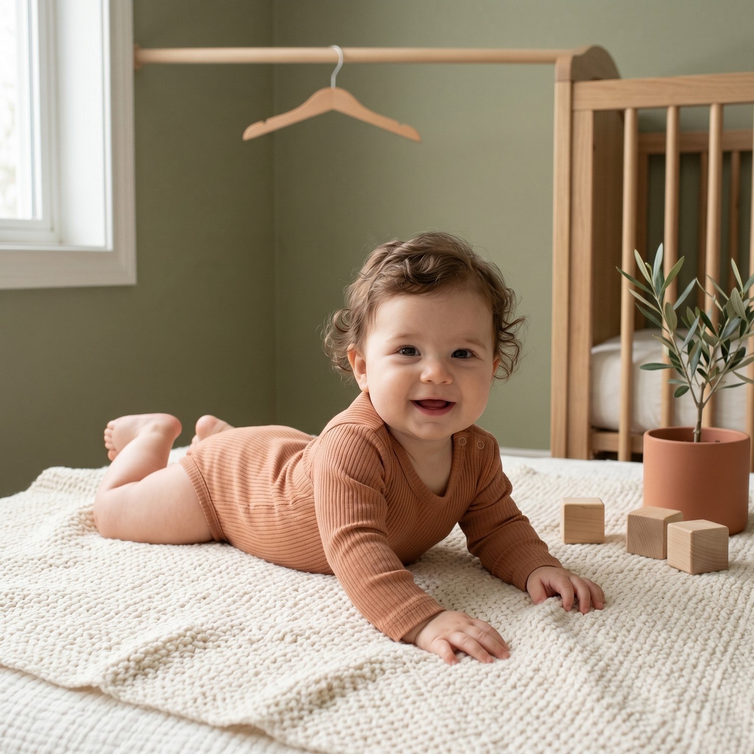 Tiffany Baby Organik Theme Uzun Kol Çıtçıtlı Body 88011
