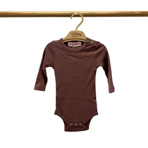 Tiffany Baby Organik Theme Uzun Kol Çıtçıtlı Body 88011 Kiremit
