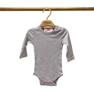 Tiffany Baby Organik Theme Uzun Kol Çıtçıtlı Body 88011 Lila