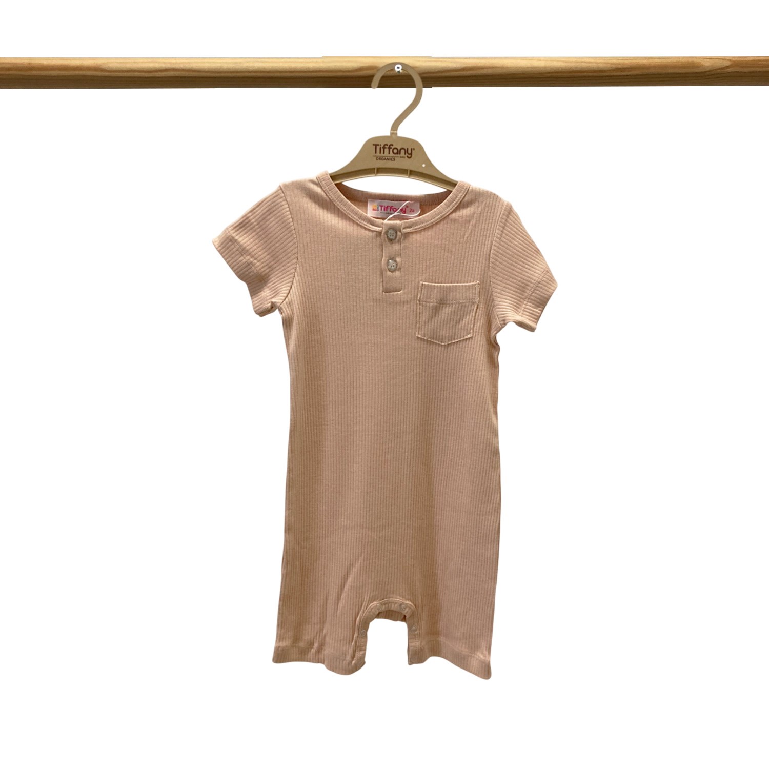 Tiffany Baby Organik Theme Cepli Kısa Rompy 88026 Tarçın