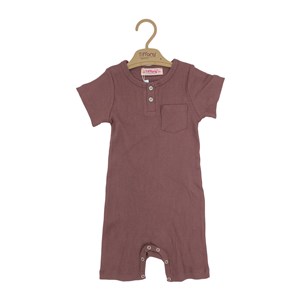 Tiffany Baby Organik Theme Cepli Kısa Rompy 88026 Kiremit
