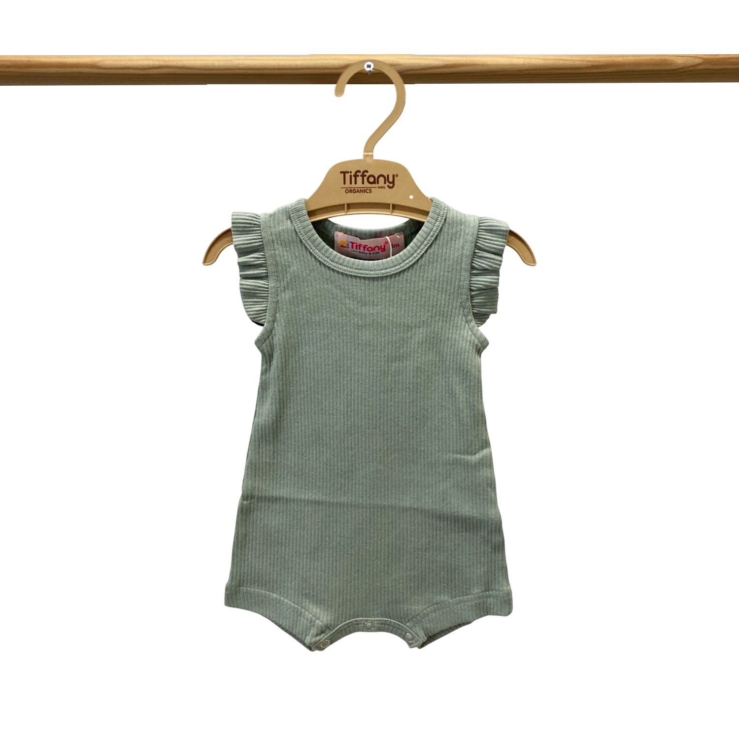 Tiffany Baby Organik Theme Fırfırlı Rompy 88089 Mint