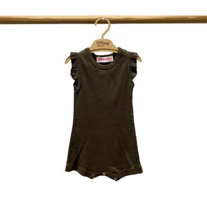 Tiffany Baby Organik Theme Fırfırlı Rompy 88089 Haki