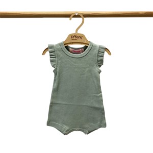 Tiffany Baby Organik Theme Fırfırlı Rompy 88089 Mint