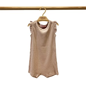 Tiffany Baby Organik Theme Fırfırlı Rompy 88089 Pembe