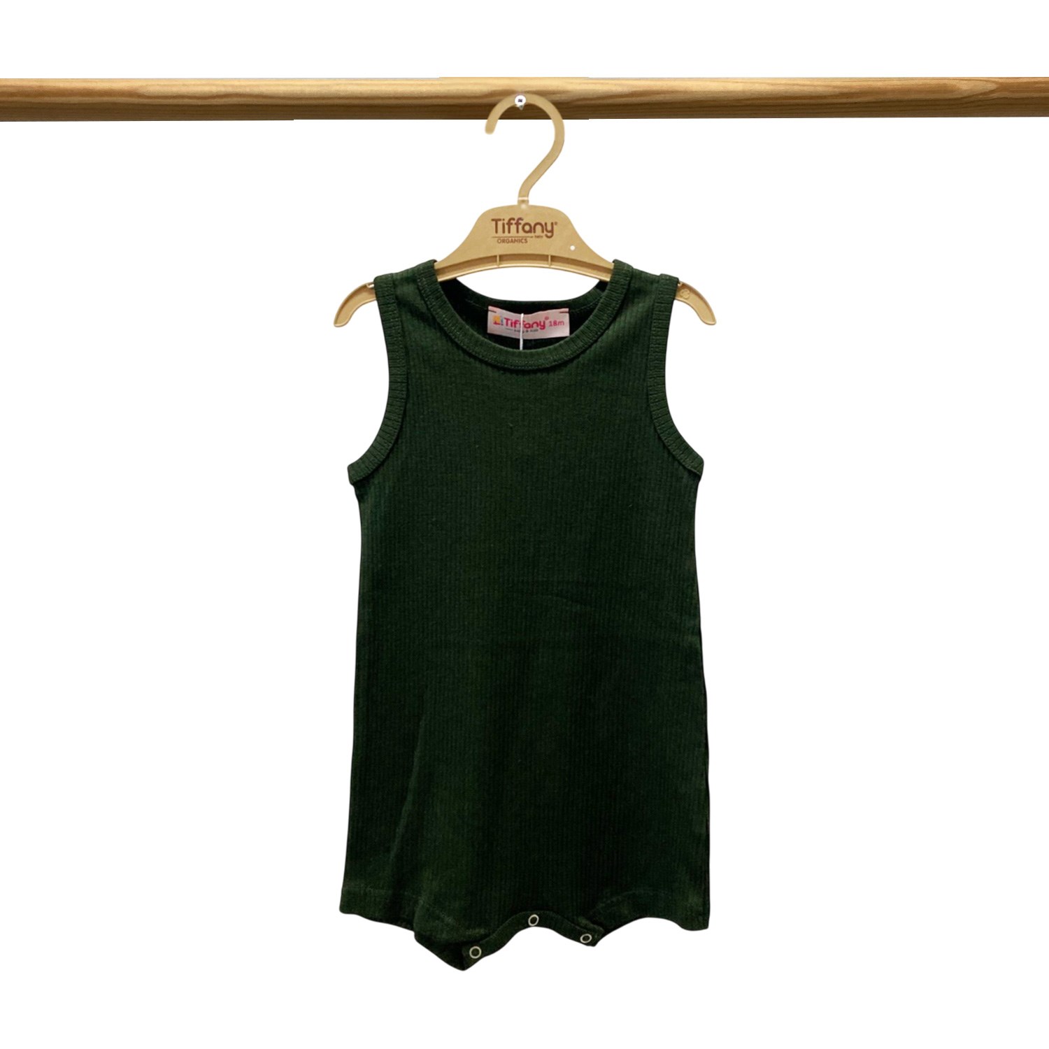Tiffany Baby Modal Organik Theme Kısa Rompy 89025 Koyu Yeşil