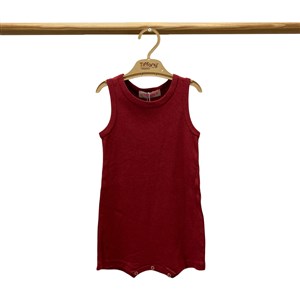 Tiffany Baby Modal Organik Theme Kısa Rompy 89025 Bordo
