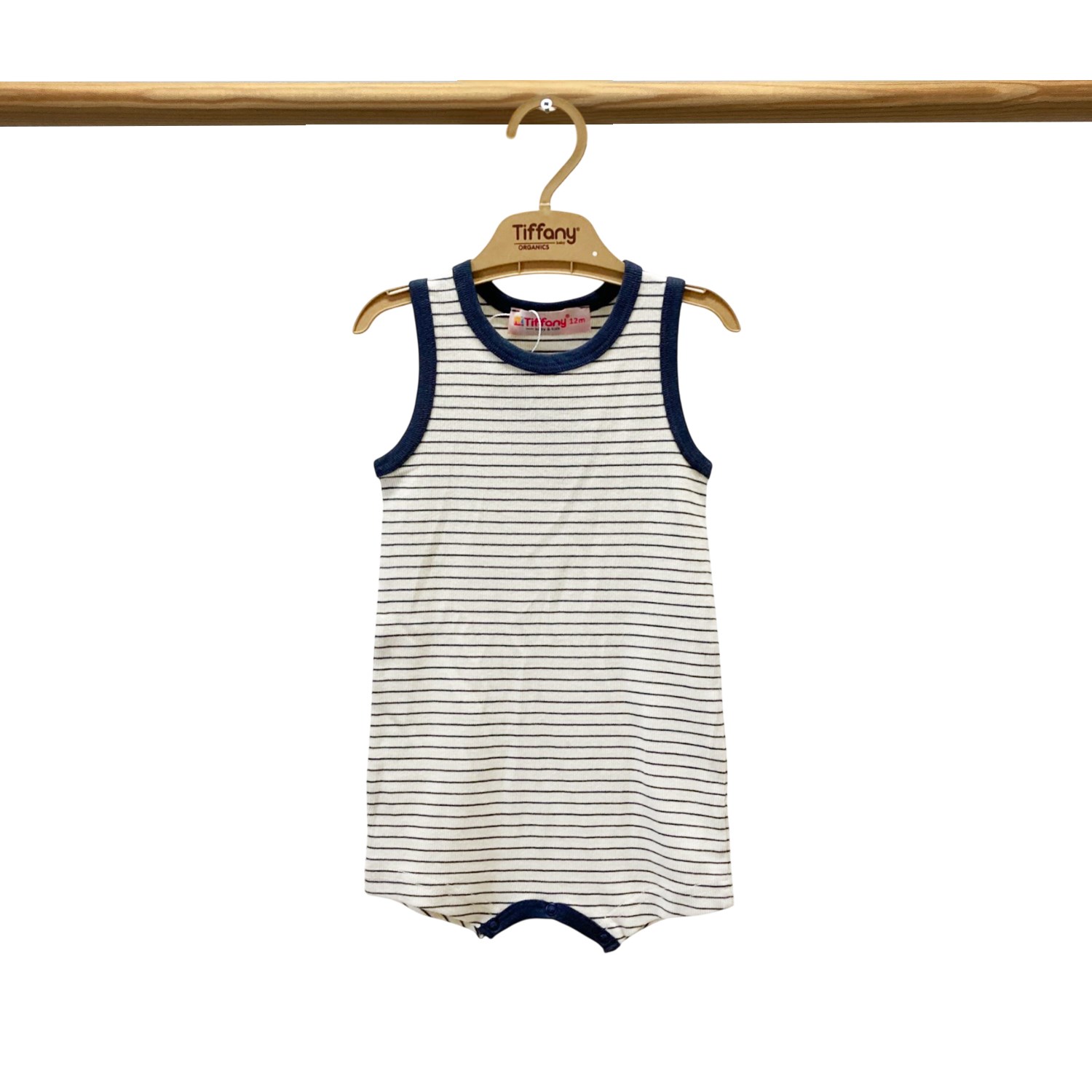 Tiffany Baby Modal Organik Theme Çizgili Rompy 89026 Lacivert