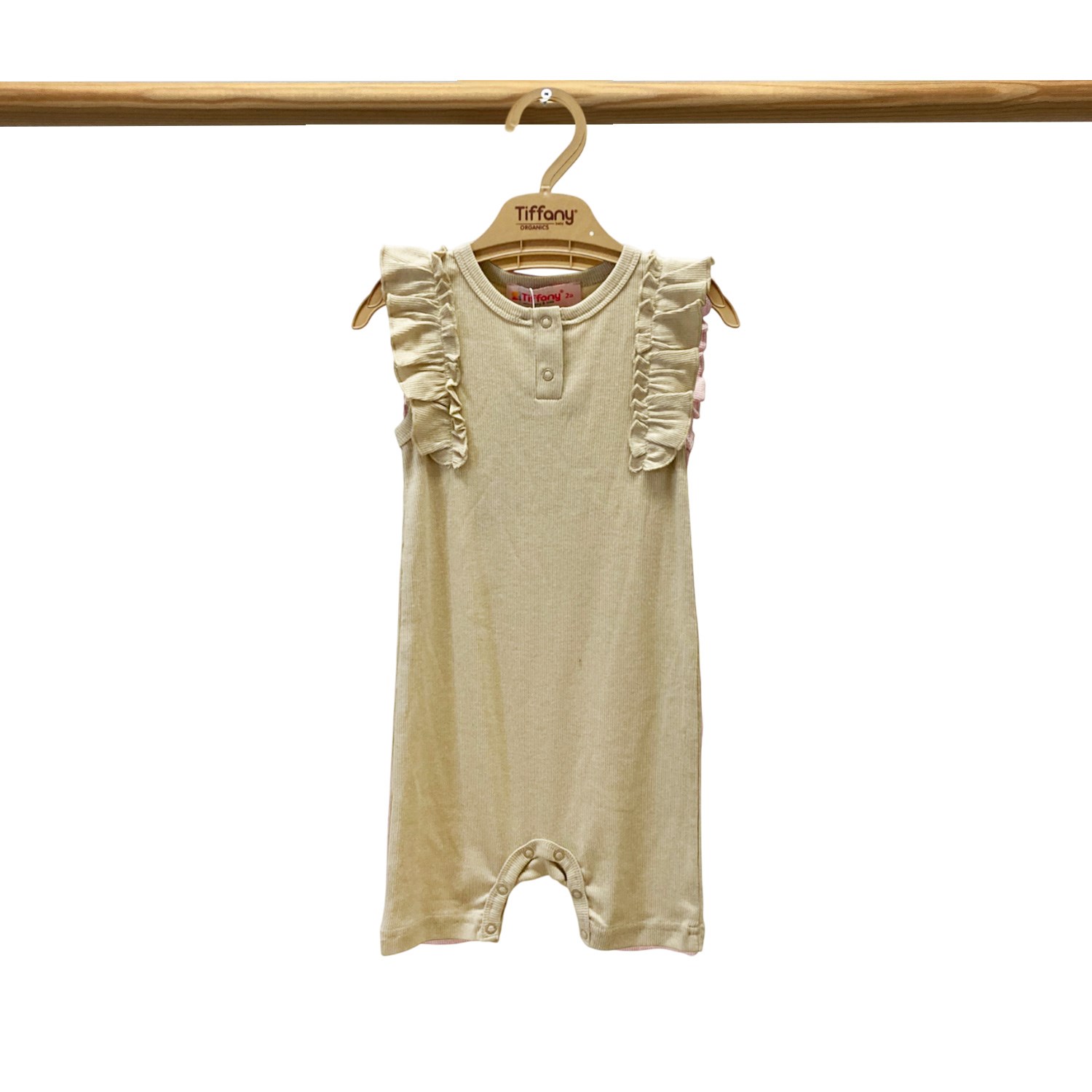 Tiffany Baby Organik Theme Fırfırlı Düğmeli Modal Toprak