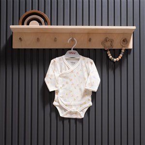 Tiffany Baby Pear Jakarlı Theme Kruvaze Body 40022 Ekru