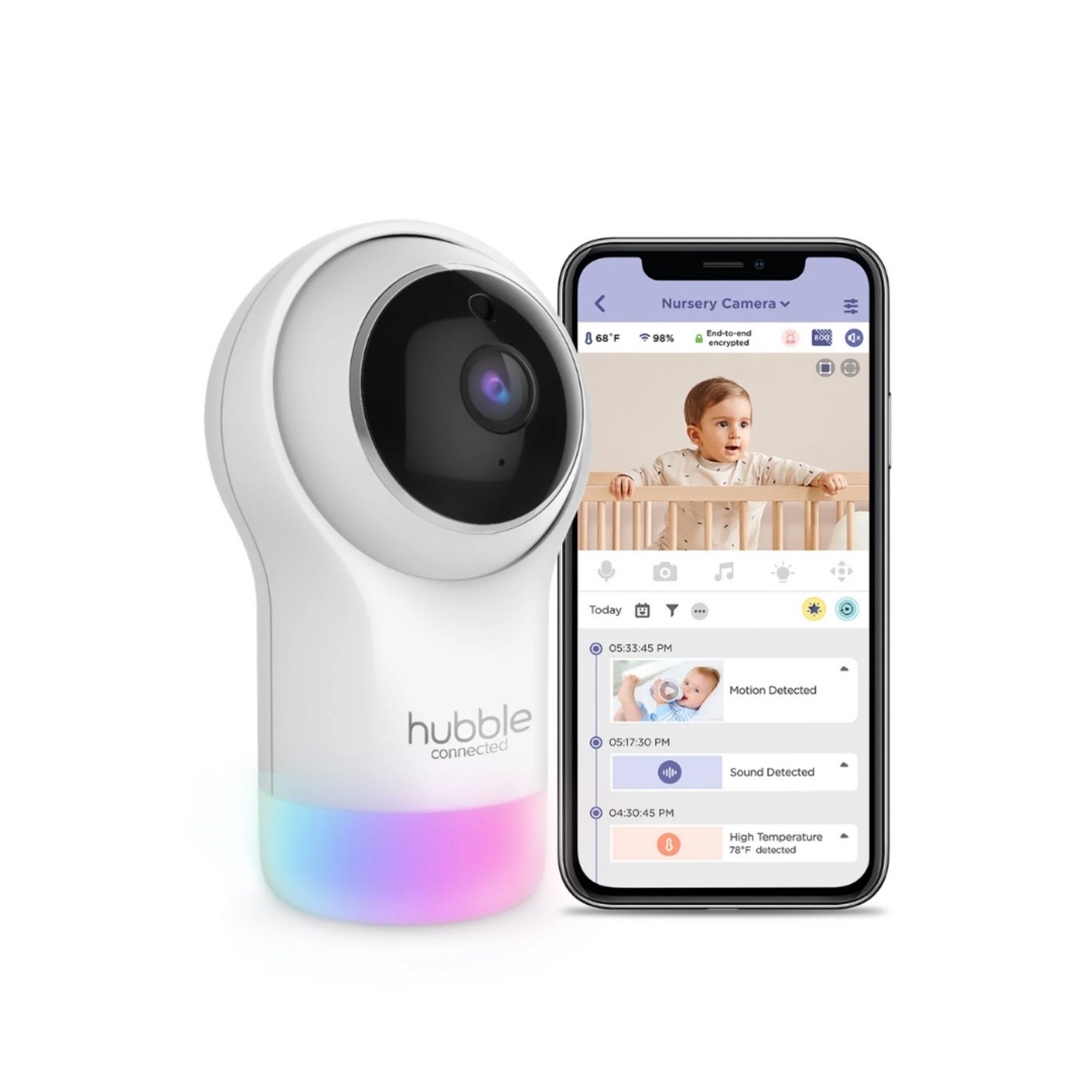 Hubble Glow Full HD Wifi Bebek Kamerası HBL15 
