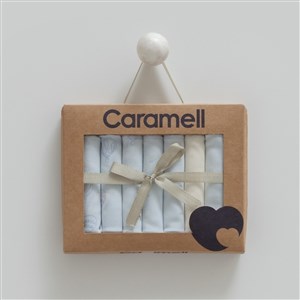 Caramell Flaying Cars 7'li Bebek Penye Mendili 1204 Mavi