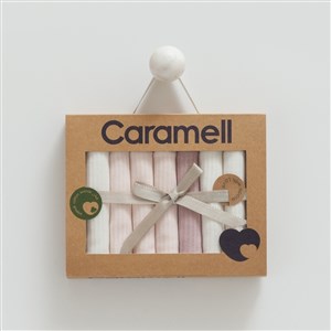 Caramell Romantic Color 7'li Bebek Penye Mendili 1287 Pembe