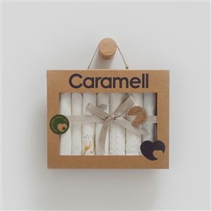 Caramell Safari Time 7'li Bebek Penye Mendili 1373 Ekru
