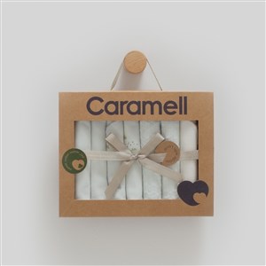 Caramell Safari Time 7'li Bebek Penye Mendili 1373 Mavi