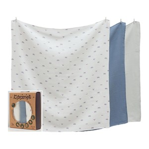Caramell Basic Müslin Bebek Battaniye 75x75 Cm 2152 İndigo
