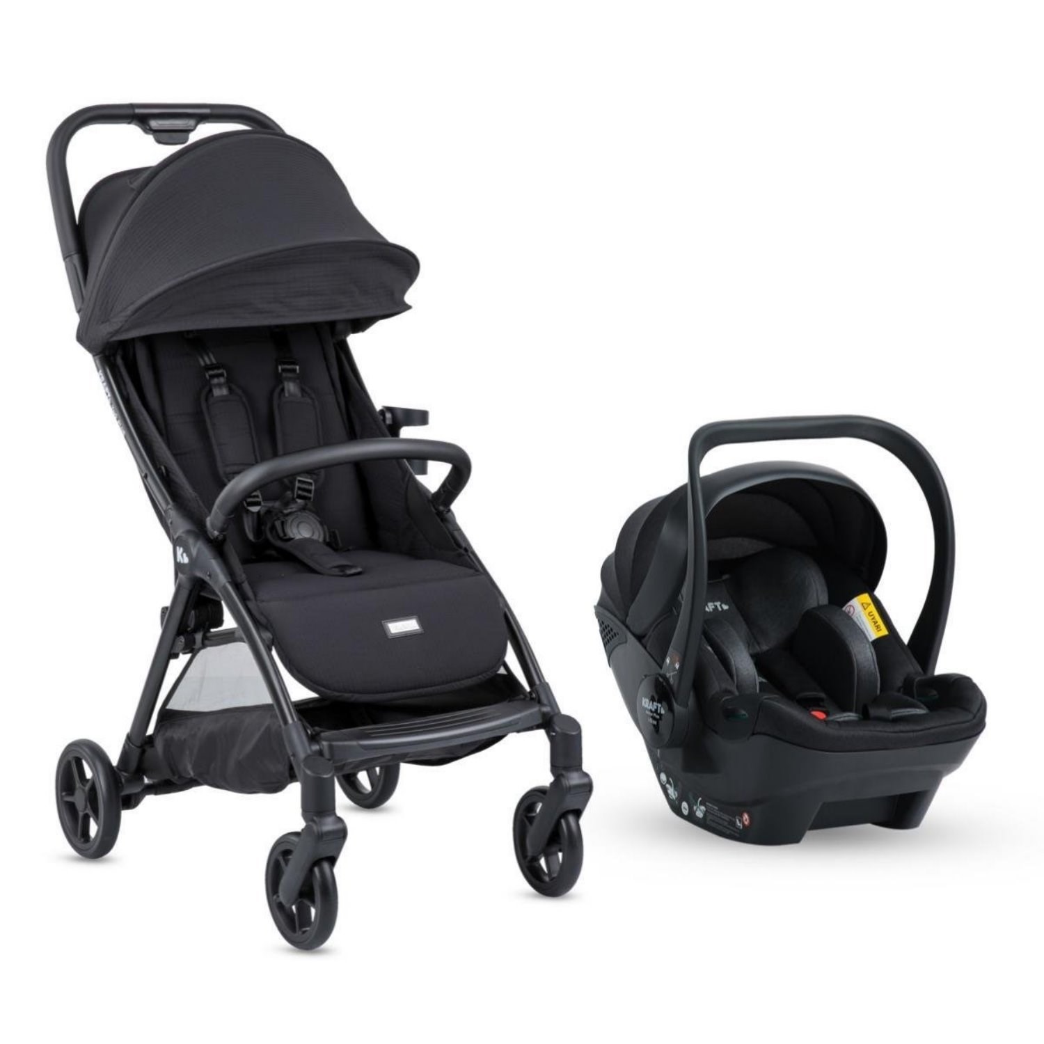 Kraft York Plus Travel Sistem Bebek Arabası Black