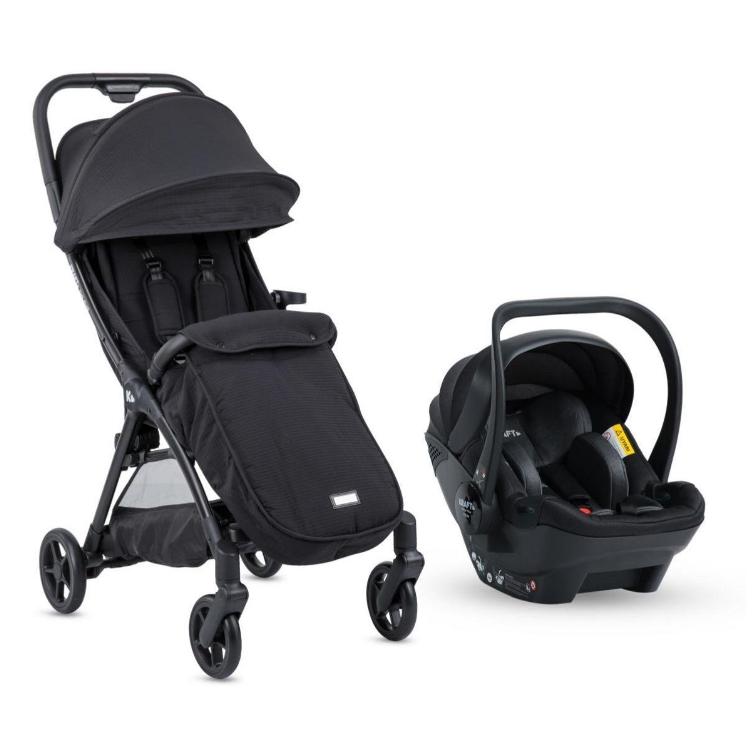 Kraft York Plus Travel Sistem Bebek Arabası Black
