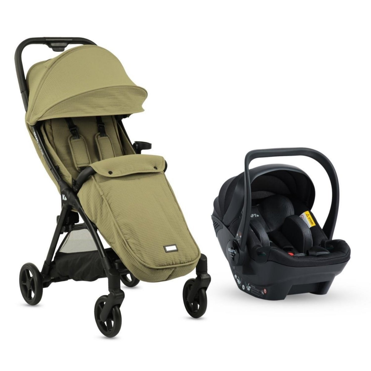 Kraft York Plus Travel Sistem Bebek Arabası Green