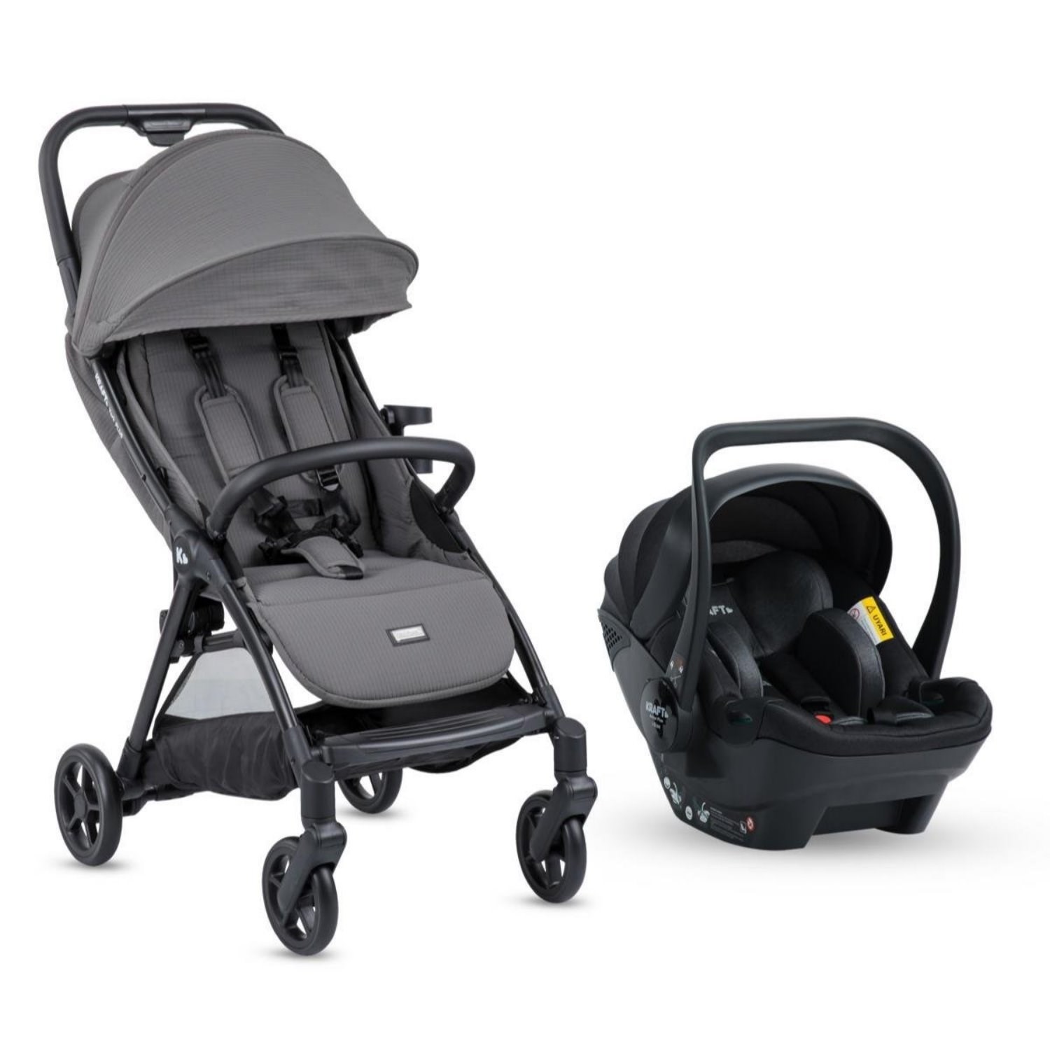 Kraft York Plus Travel Sistem Bebek Arabası Grey