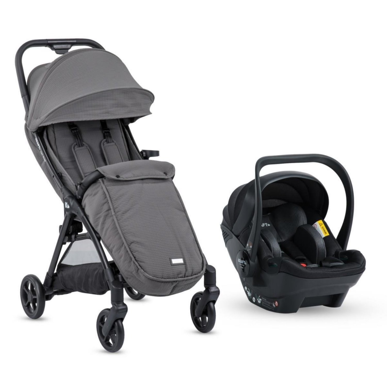 Kraft York Plus Travel Sistem Bebek Arabası Grey