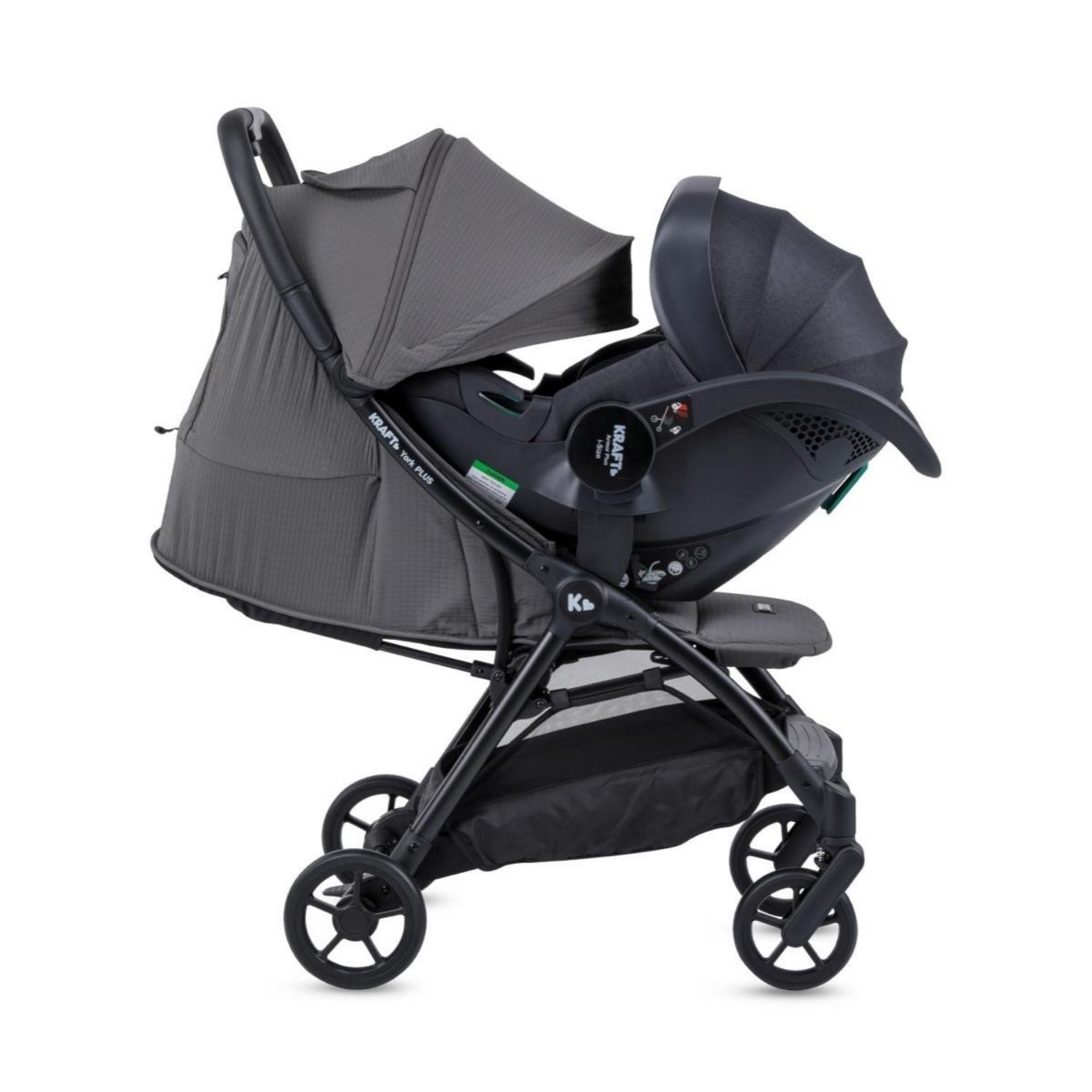 Kraft York Plus Travel Sistem Bebek Arabası Grey