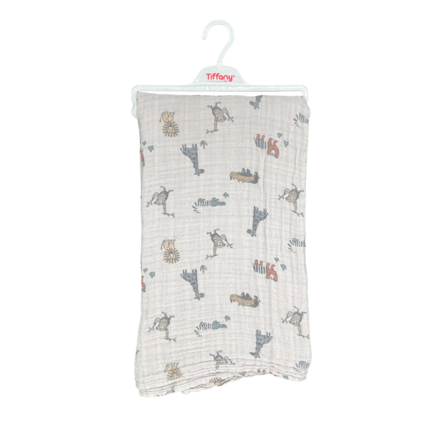 Tiffany Baby Baskılı Müslin Bebek Battaniyesi 79080 Gri