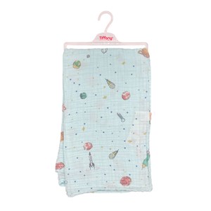 Tiffany Baby Baskılı Müslin Bebek Battaniyesi 79080 Yeşil