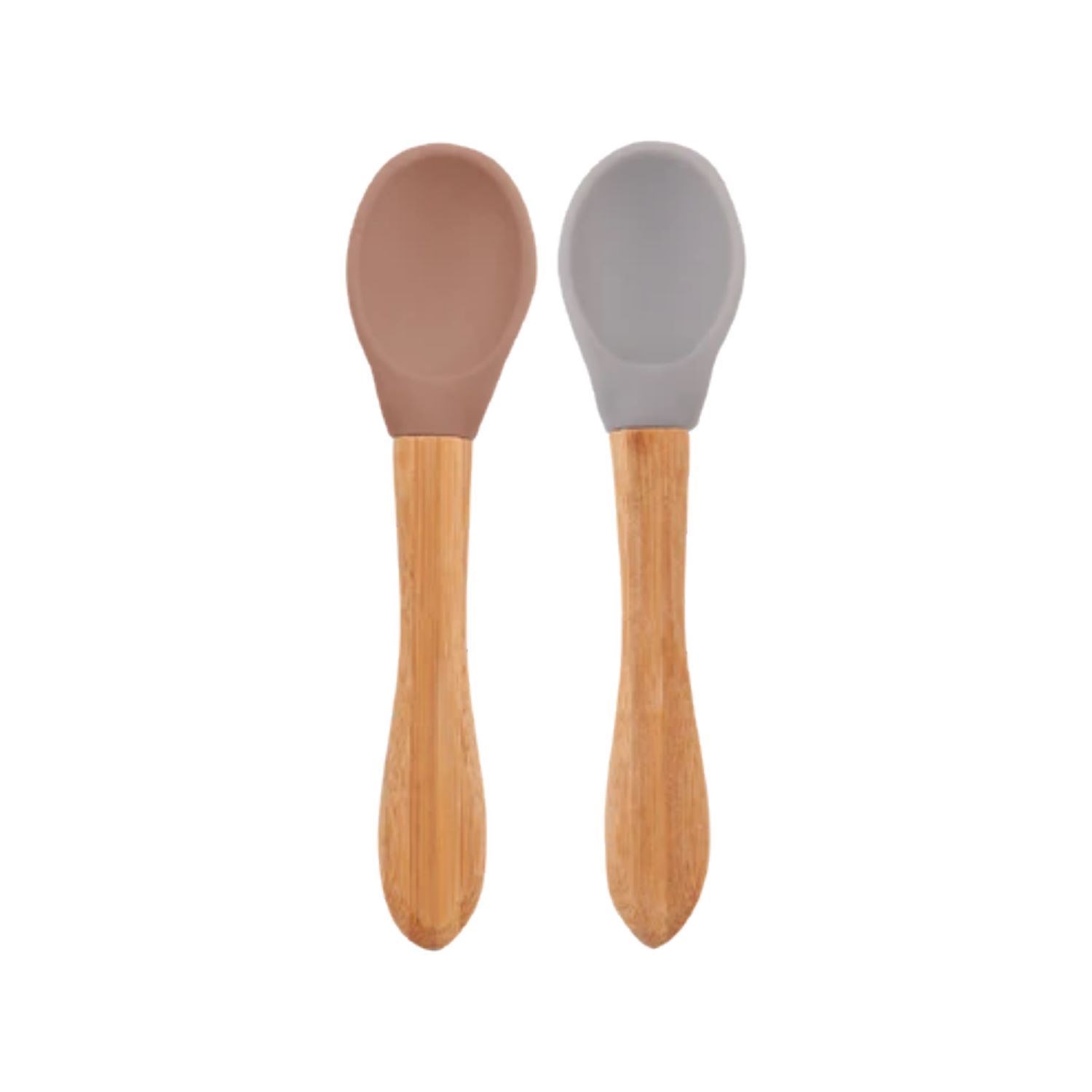 OiOi Mama Kaşığı Woody Brown-Powder Grey