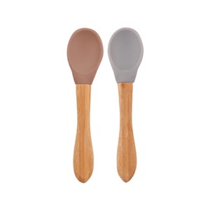OiOi Mama Kaşığı Woody Brown-Powder Grey