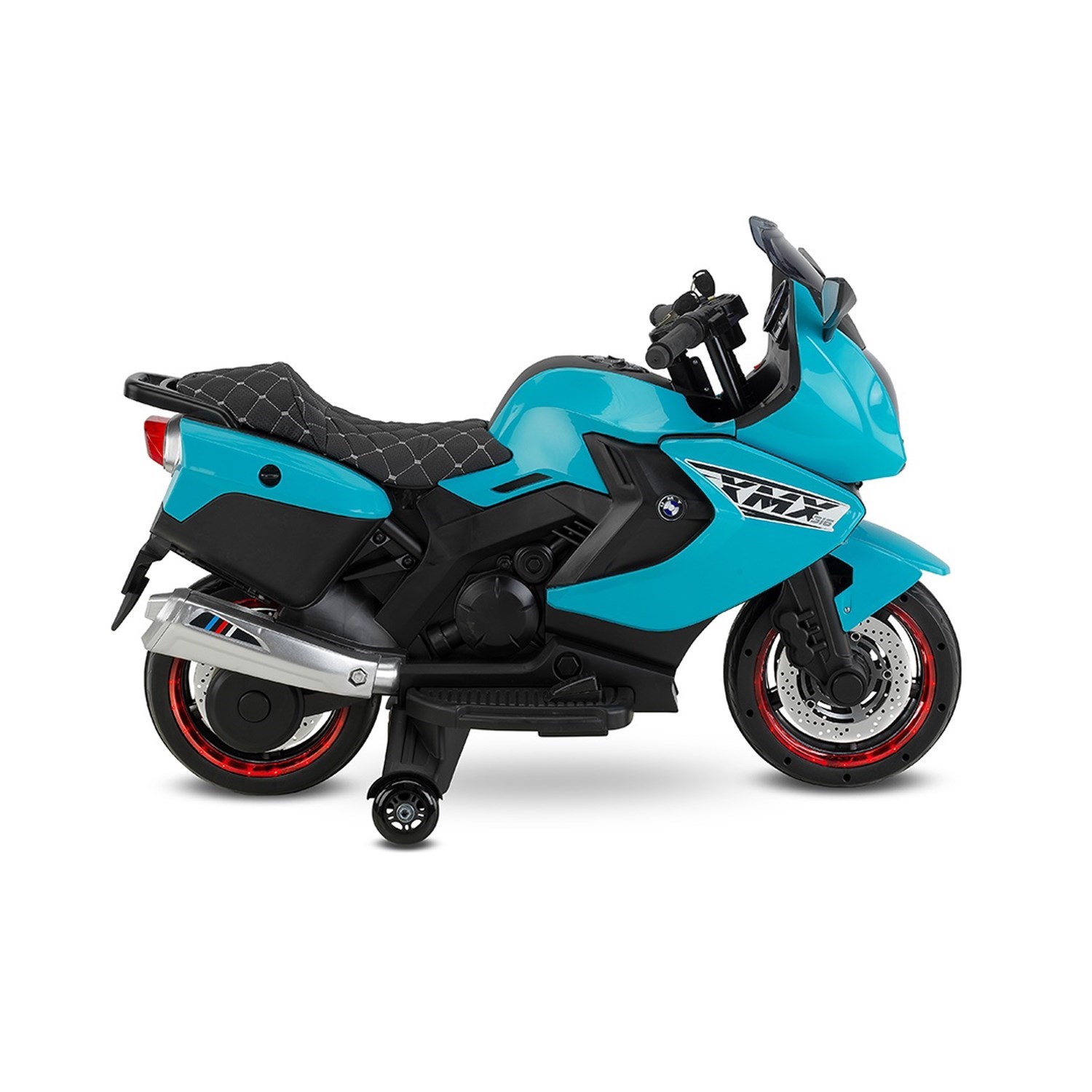 BabyHope Ledli Akülü Motor 438A XMX-316 12V Turkuaz
