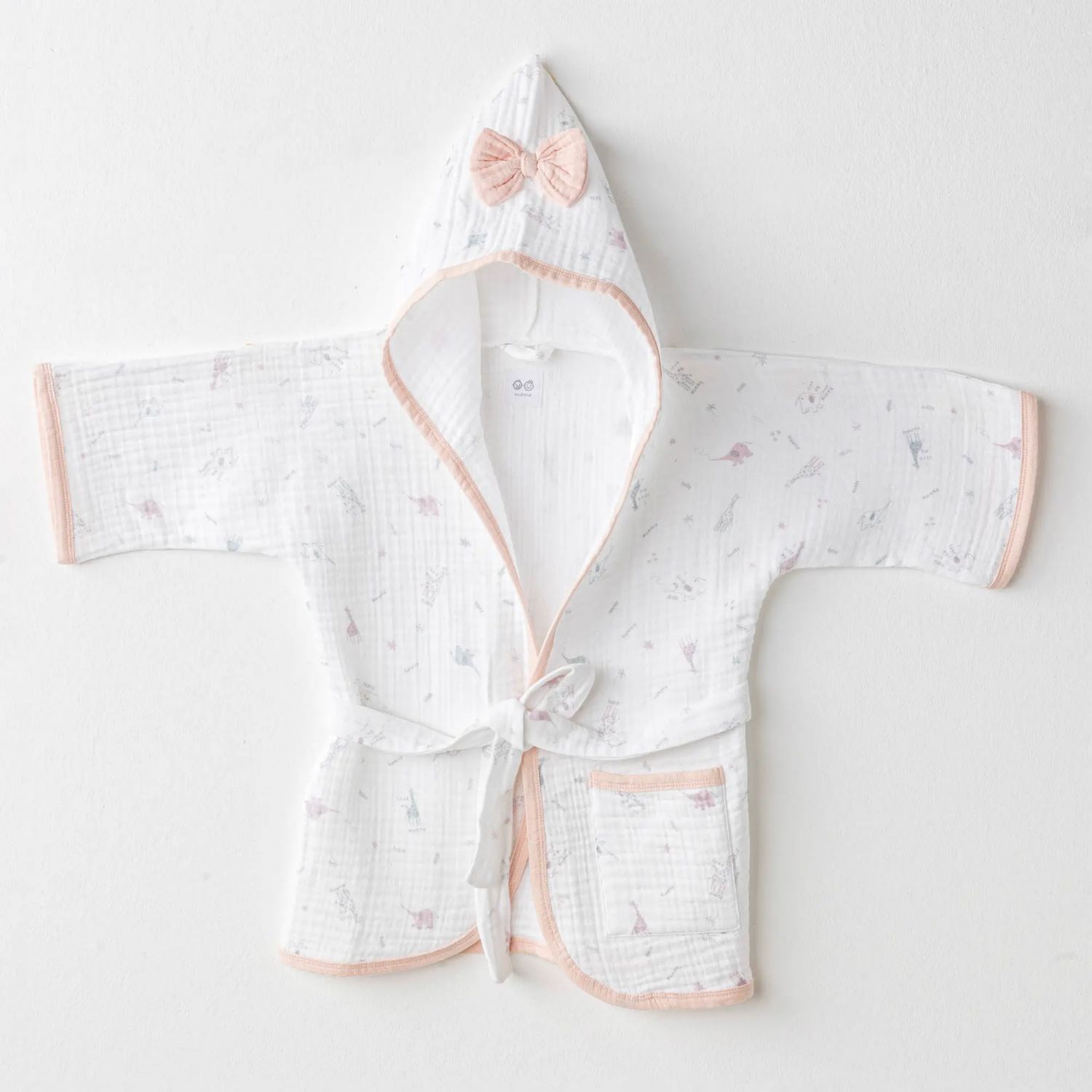 Andywawa Love Family Bebek Bornoz AC25519 Ekru