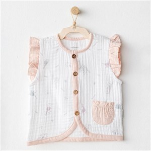 Andywawa Love Family Bebek Yelek AC25525 Ekru