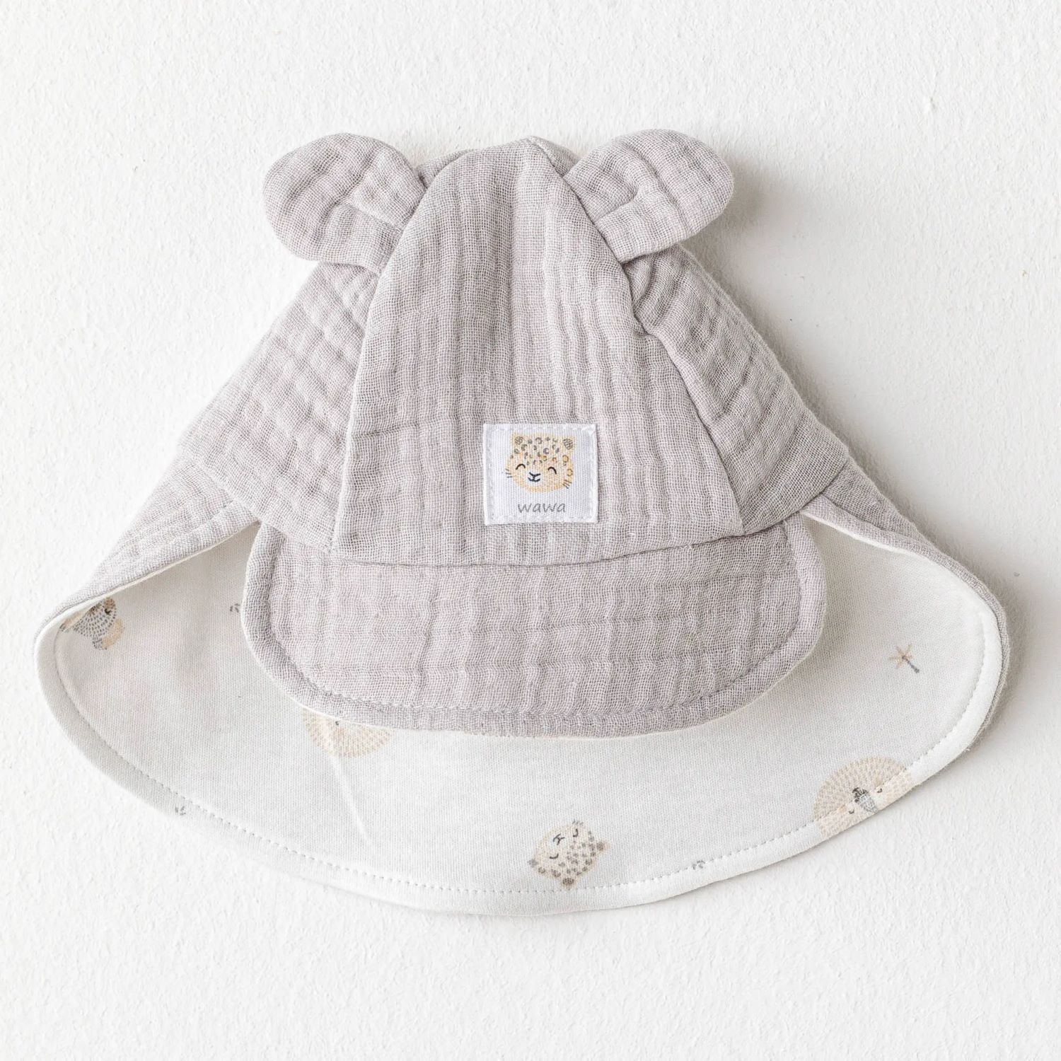 Andywawa Happy Animals Bebek Şapka AC25843 Gri
