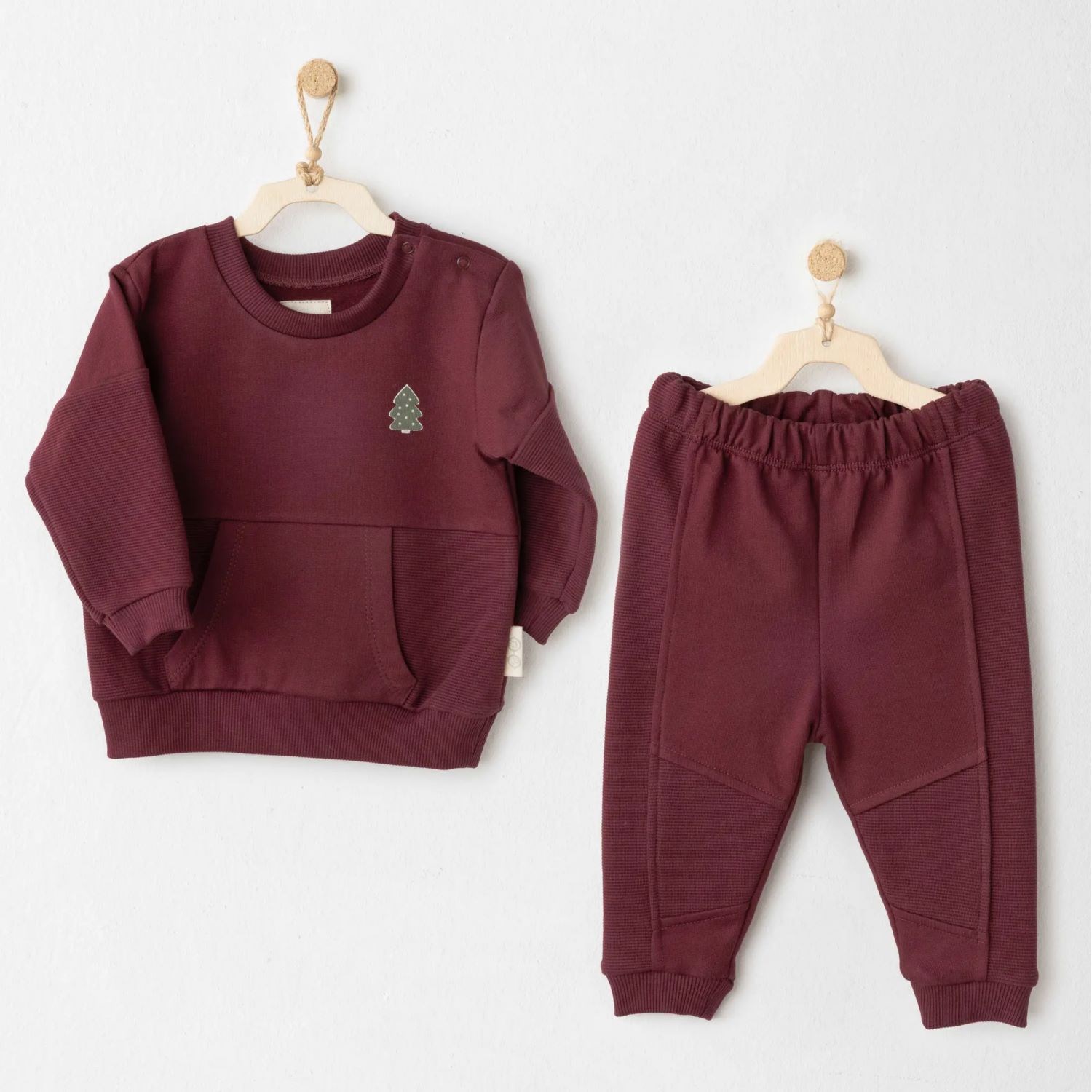 Andywawa 2'li Bebek Takım AC26187 Bordo